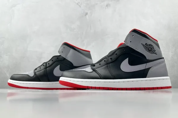 Jordan Air Jordan 1 Mid Grey Black - Image 5