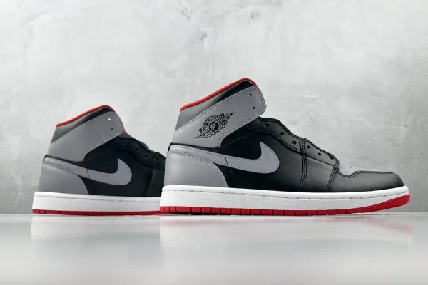 Jordan Air Jordan 1 Mid Grey Black - Image 6