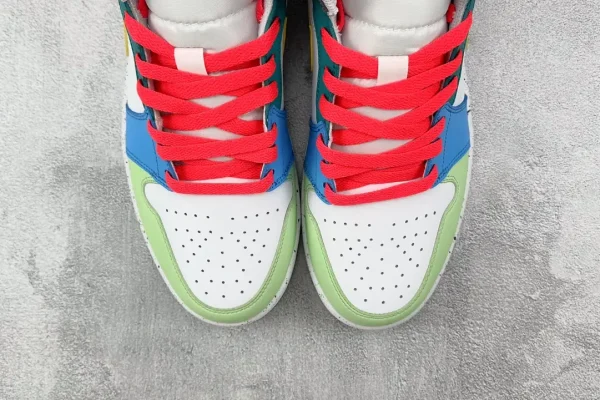 Jordan Air Jordan 1 Mid GS White Green Black - Image 7