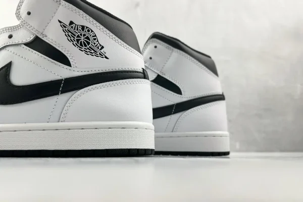 Jordan Air Jordan 1 Mid White Black - Image 8