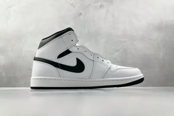 Jordan Air Jordan 1 Mid White Black - Image 2