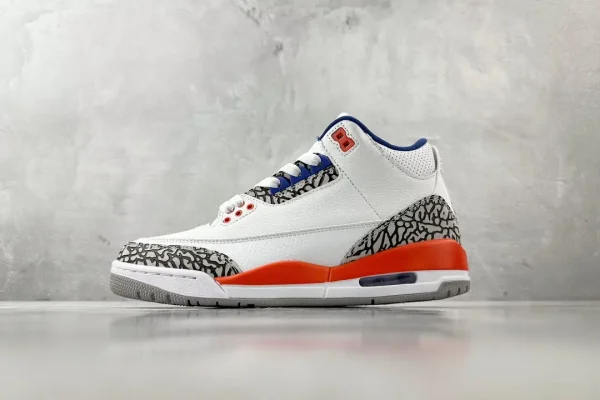 Air Jordan 3 Knicks White Blue Orange