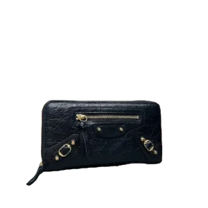 Balenciaga Black Classic Retro Zipper Length