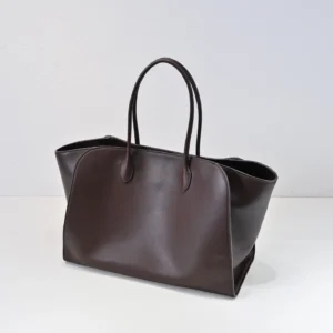 Céline Big Bag large brown smooth leather tote bag with long handles and structured silhouette