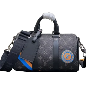 Top of the line original replica M13748 grey denim travel bag Keepall