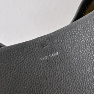 The Row leather handbag black grained leather luxury tote bag