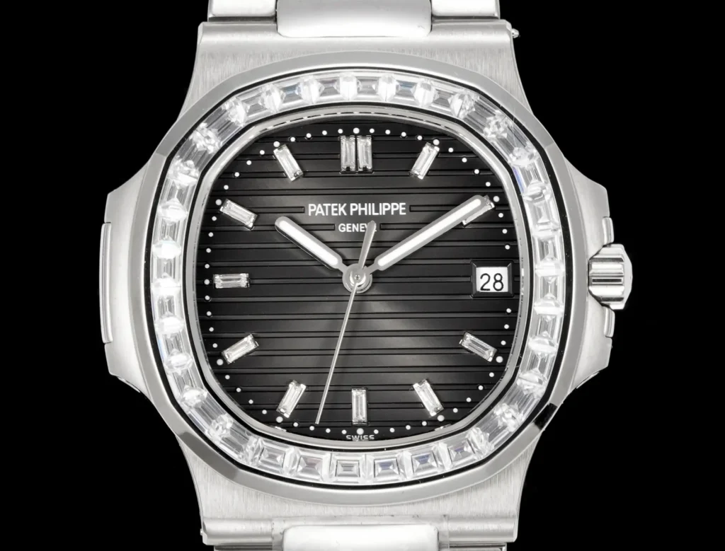 Patek Philippe Nautilus 5711 Diamond Set Black Dial 40mm Steel Bracelet Ultimate Edition