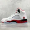 White and red basketball sneaker