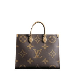Louis Vuitton Onthego GM large tote bag brown monogram coated canvas leather handles