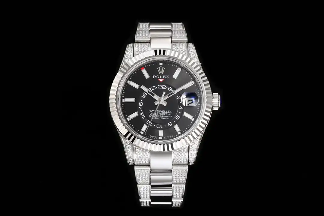 Rolex Sky-Dweller Diamond Iced 42mm Oyster Bracelet Premium Edition
