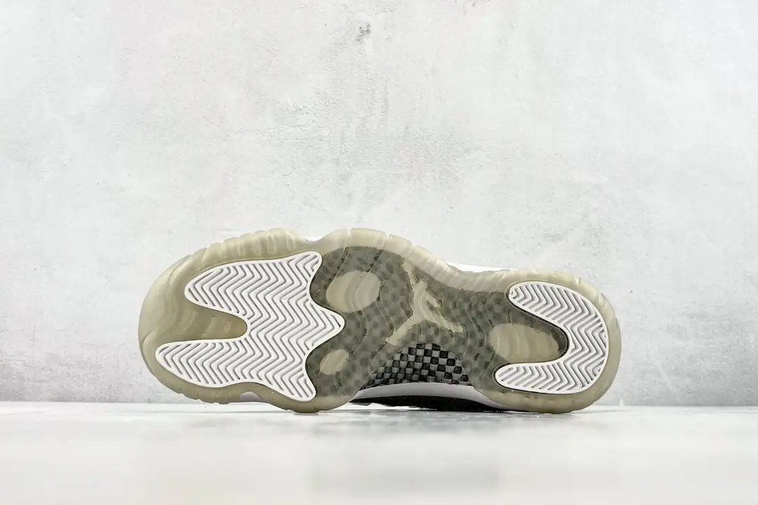 Air Jordan 11 Retro Concord black white clear rubber outsole sneakers