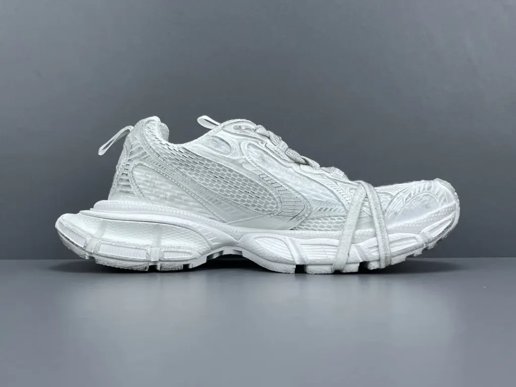 Balenciaga Track Sneaker triple white mesh and rubber athletic shoe