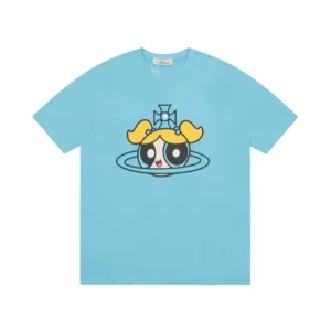 Vivienne Westwood graphic T-shirt blue cotton with cartoon print front design