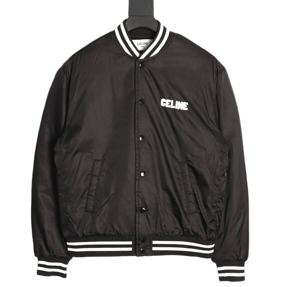 Celine  Loose Fit Nylon Bomber Jacket