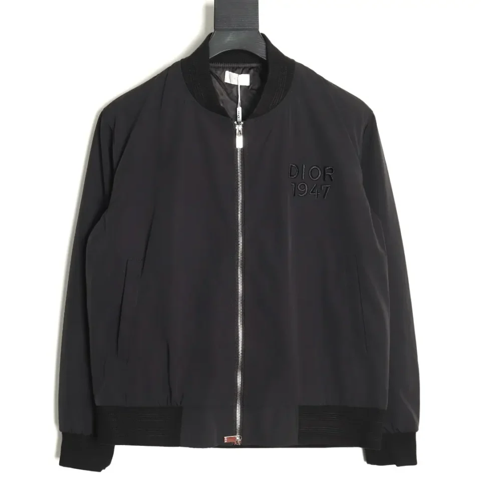 Dior Men's Christian Dior 1947 Embroidered Logo Bomber Jacket