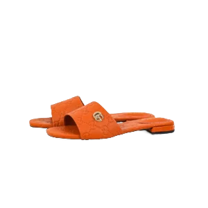 Gucci Double G Women's Slippers  sheepskin leather