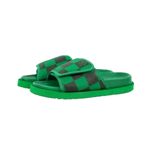 Lv Miami Damier Round Head One Word Slippers