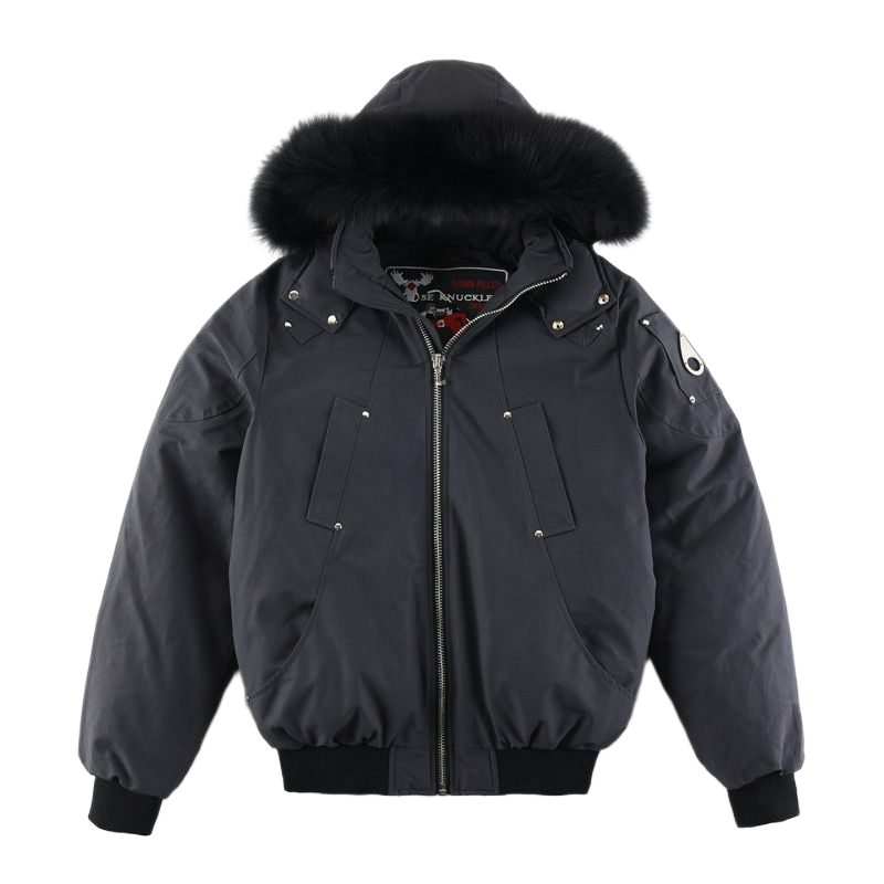 Moose Knuckles Men's Original Ballistic Shearling Trim Bomber Jacket