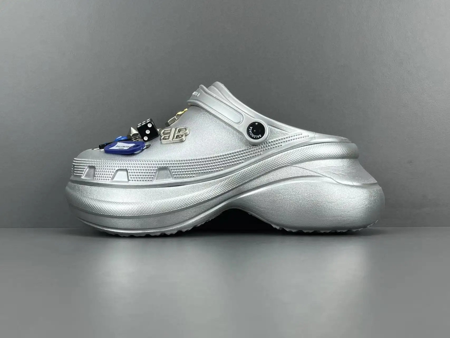 Balenciaga thick soled round toe perforated shoes