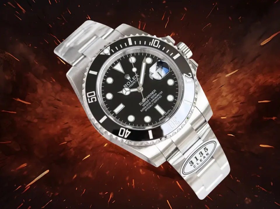 Rolex Submariner 116610LN black dial ceramic bezel stainless steel watch with polished oyster bracelet