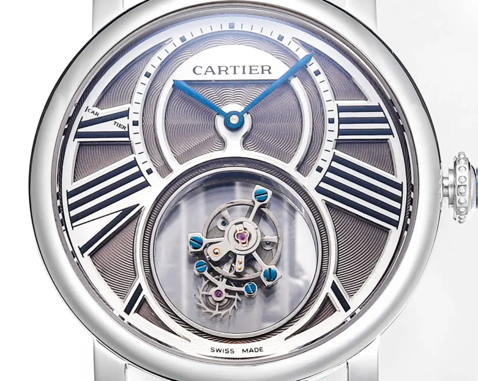 Cartier Rotonde Mysterious Tourbillon 45mm Leather Strap Premium Edition
