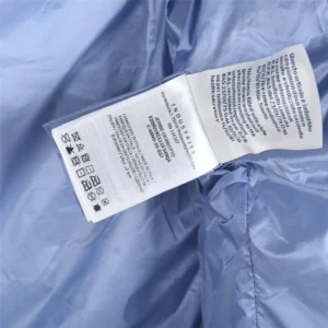 Stone Island jacket blue nylon shell white ghost logo patch
