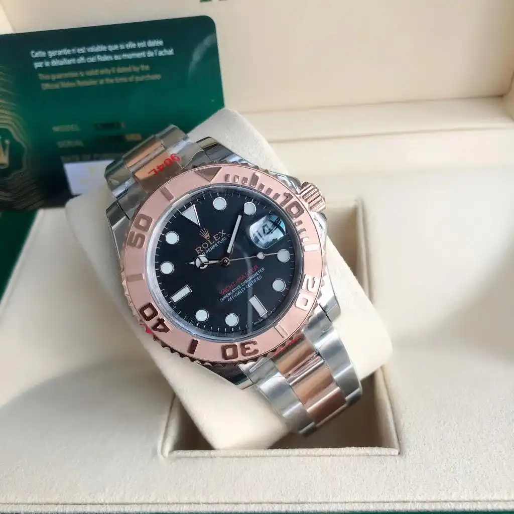 Rolex Yacht-Master 37 Oyster 37 mm Rose Gold/Steel Chocolate Dial (268621-0001)