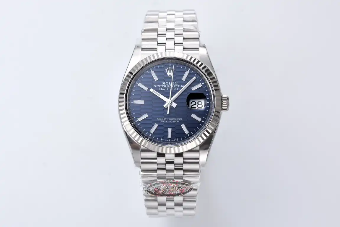 Rolex Datejust 36 Blue Fluted Motif Dial Jubilee 126234-0049