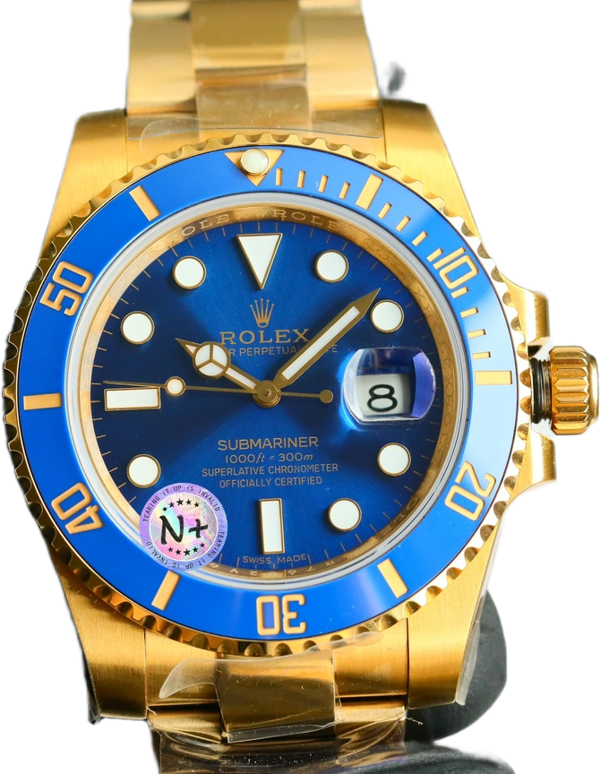 Rolex Submariner Bluesy 41mm Yellow Gold Blue Dial Oyster Bracelet Premium Edition