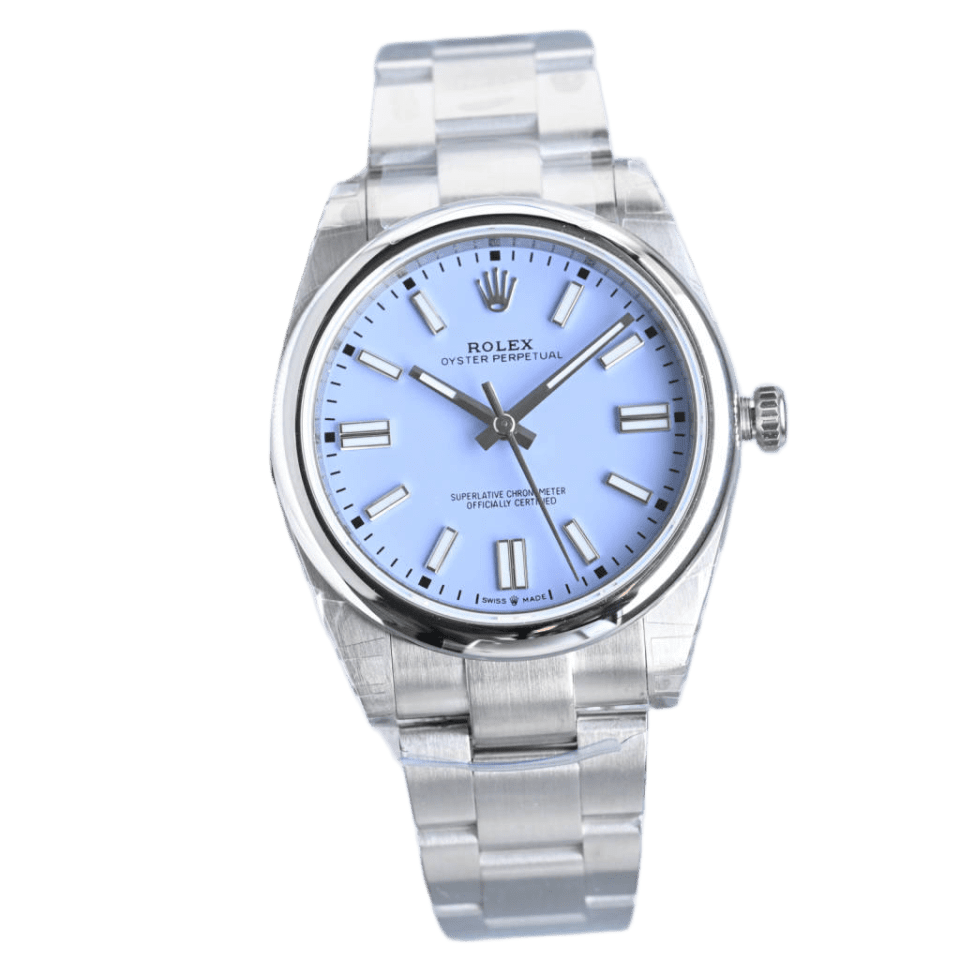 Rolex Oyster Perpetual 41mm Light Blue Dial Oyster Bracelet Premium Edition