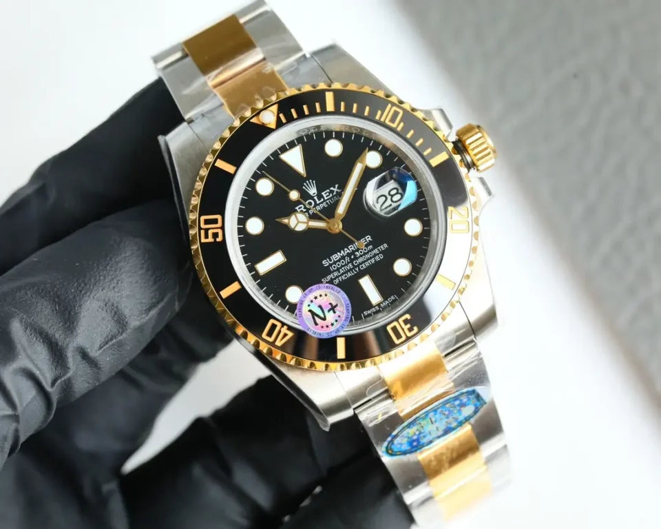 Rolex Submariner 116613LN black dial ceramic bezel two-tone stainless steel and gold watch
