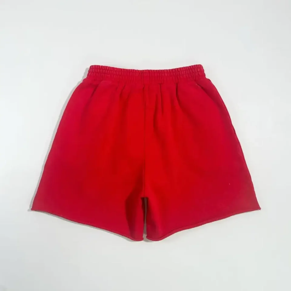 Repsgoat red shorts lightweight fabric elastic waistband casual wear