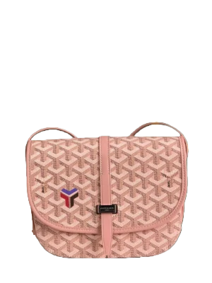 Metallic Leather Crossbody Shoulder Purse