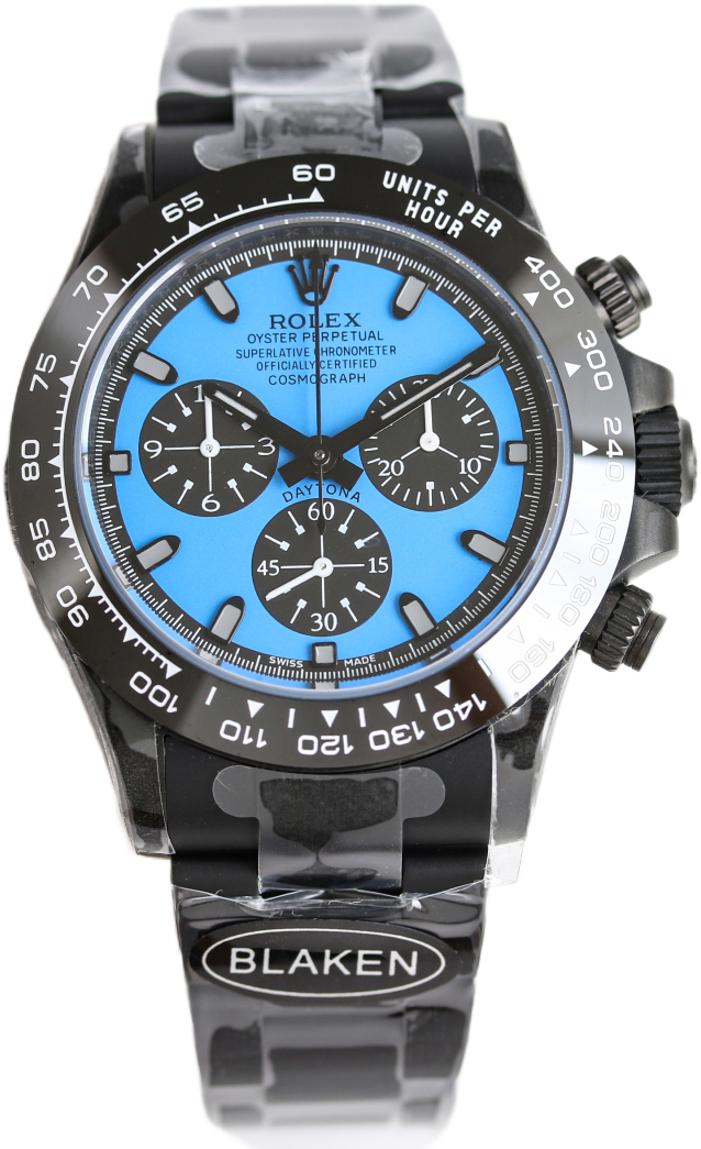 Rolex Daytona Blue Dial 40mm Black Oyster Bracelet Stunning Edition