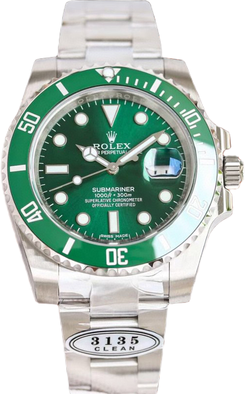 Rolex Hulk Submariner Green Dial 40mm Oyster Bracelet Premium Edition