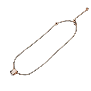 BVLOARI Little Waist Rose Gold Full Diamond Pendant Necklace