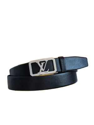 Louis Vuitton Men Automatic Buckle Leather Belt 3.5cm