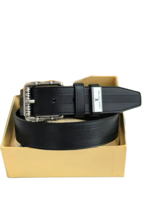 Louis Vuitton Men 35mm Leather Belt Full Grain Calfskin