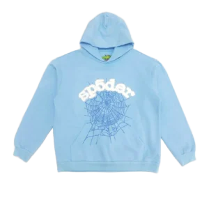 Sder Blue Spider Web Hoodie