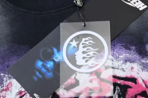 Heron Preston Graphic T-shirt HPSS23 black cotton with printed tags and logo detail