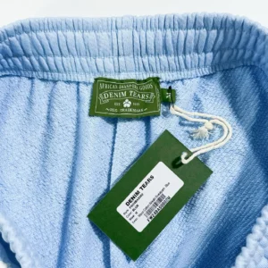 Denim Tears Mono Cotton Wreath sweatpants blue terry cloth medium size African Diaspora Goods label
