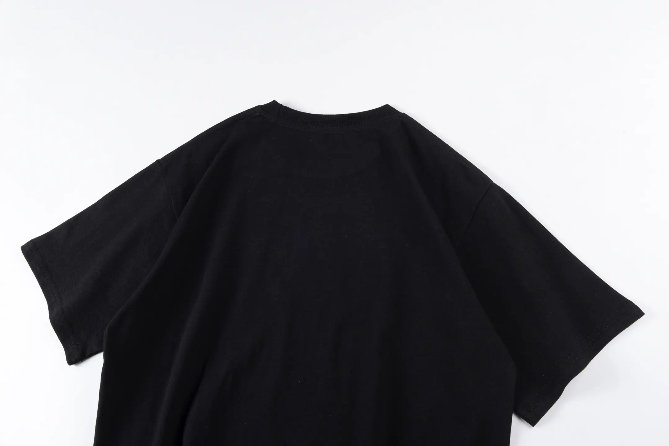 Repsgoat black oversized cotton t-shirt simple casual short sleeve top
