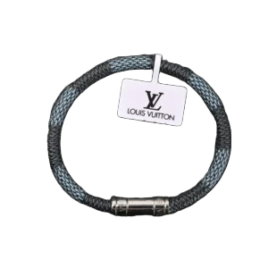 Louis Vuitton Leather Wristband Bracelet