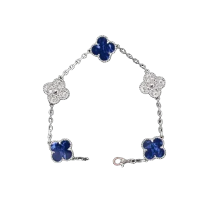 Van Cleef Arpels Purple Jade Peter Stone Diamond Four Leaf Clover Five