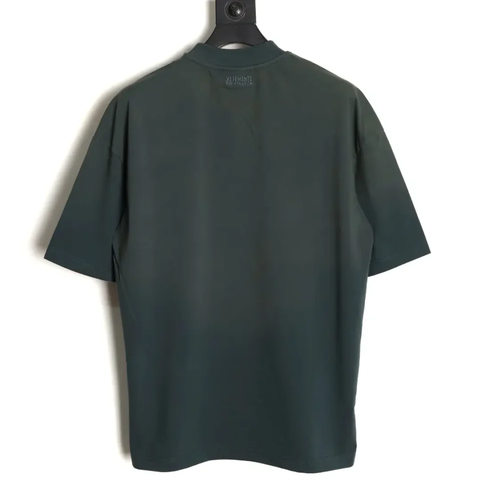 Vetements limited edition t-shirt black cotton short sleeve crew neck casual top