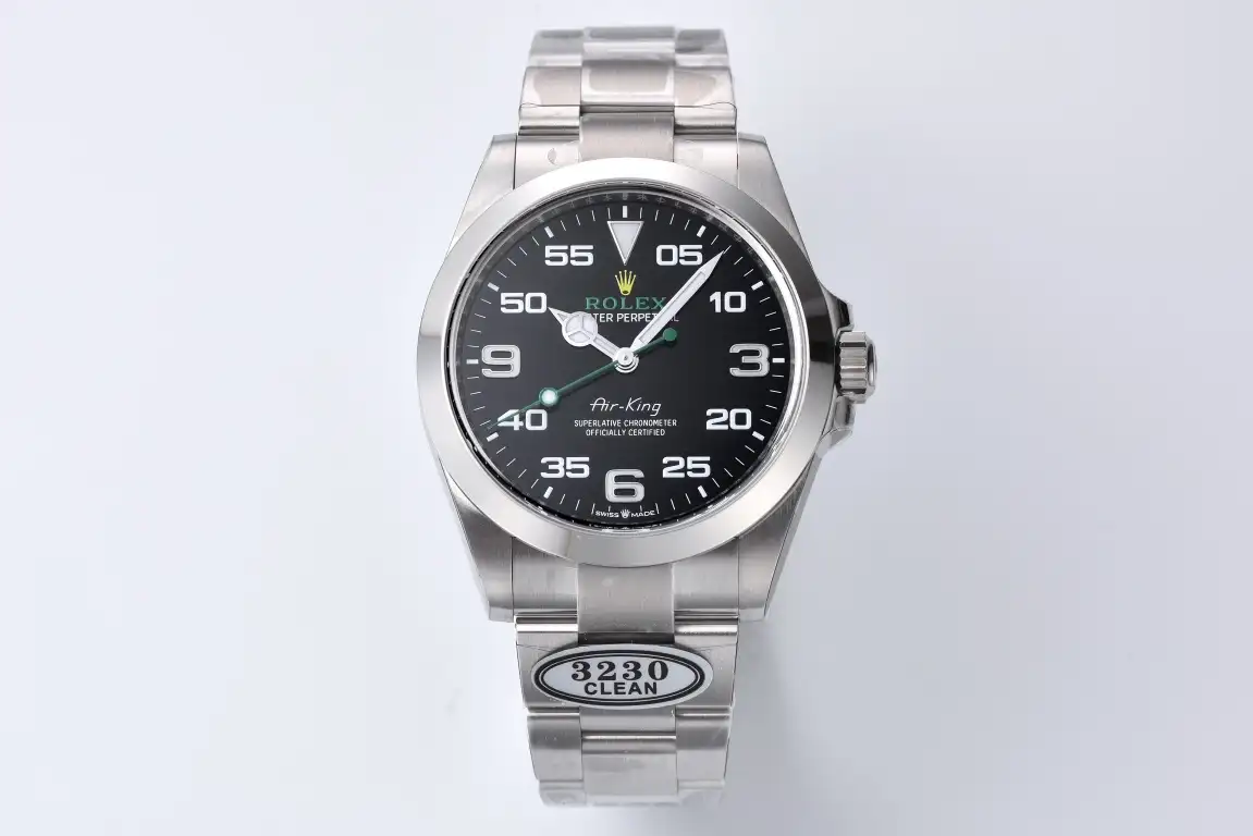 Fake Rolex Air King Black Dial Best Oyster Bracelet 40MM