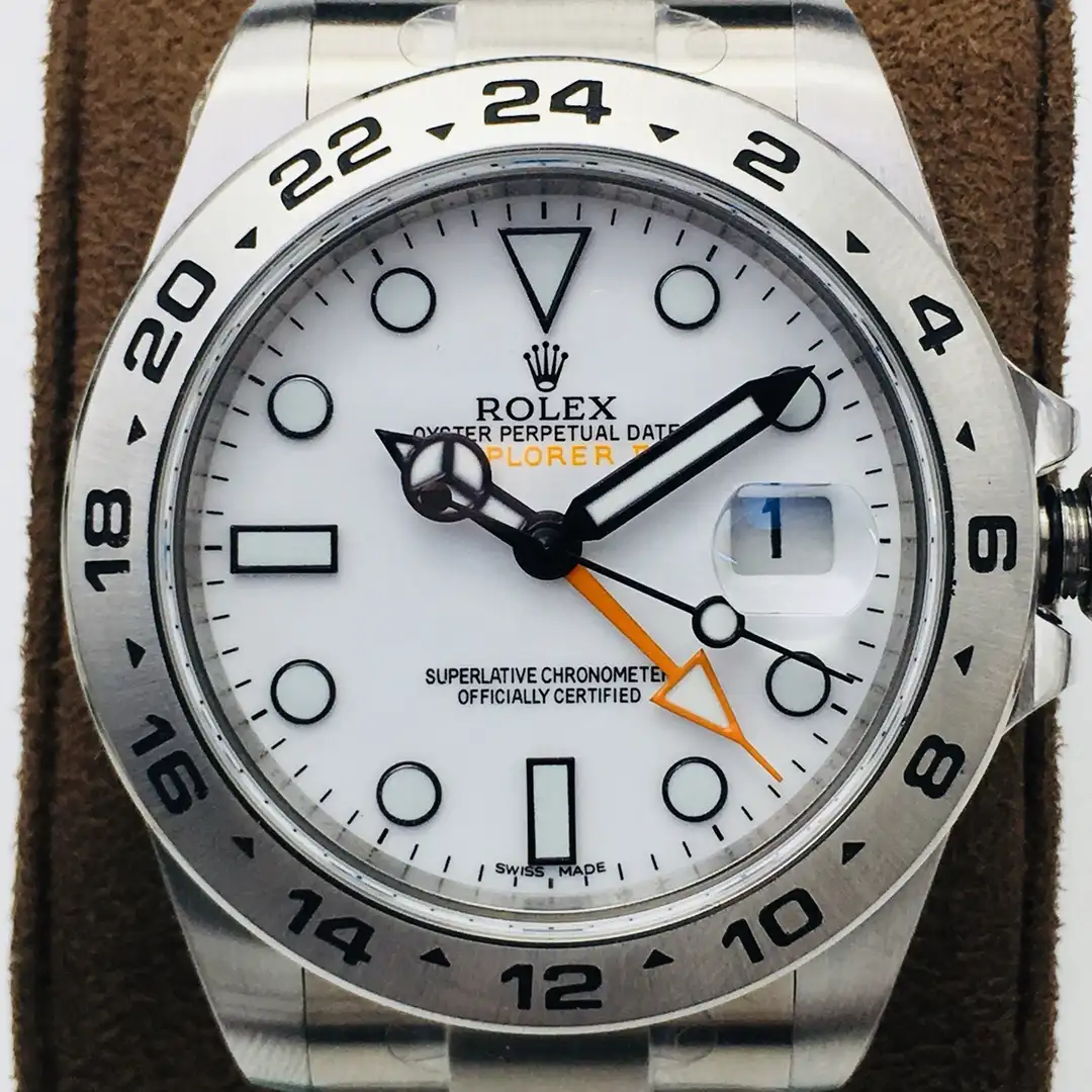 Fake Rolex Explorer II Polar White Best Oyster Bracelet 42MM