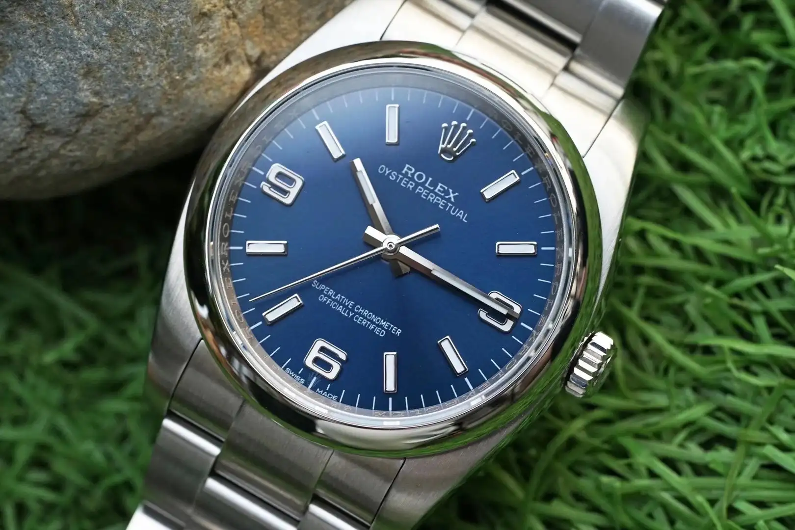 Fake Rolex Oyster Perpetual Blue Dial Best Oyster Bracelet 36MM