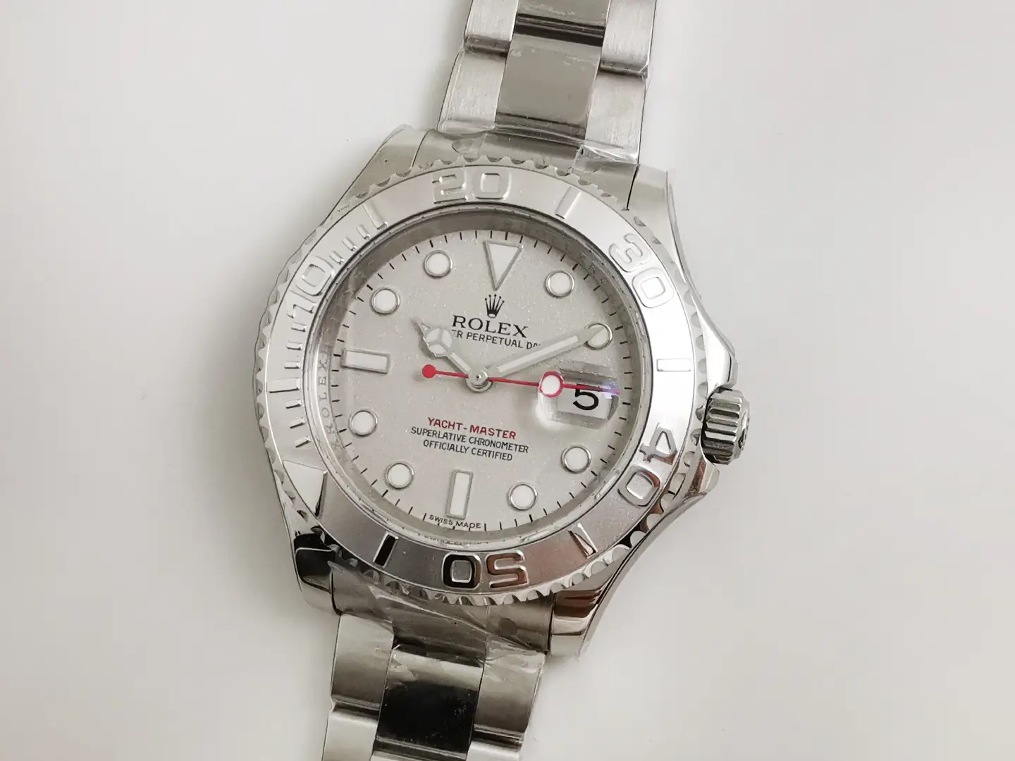 Rolex Yacht-Master 40mm SS Grey Dial Oyster Bracelet Stunning Edition