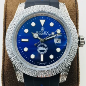 Fake Rolex Submariner Blue Oysterflex Premium Rubber Strap 40MM